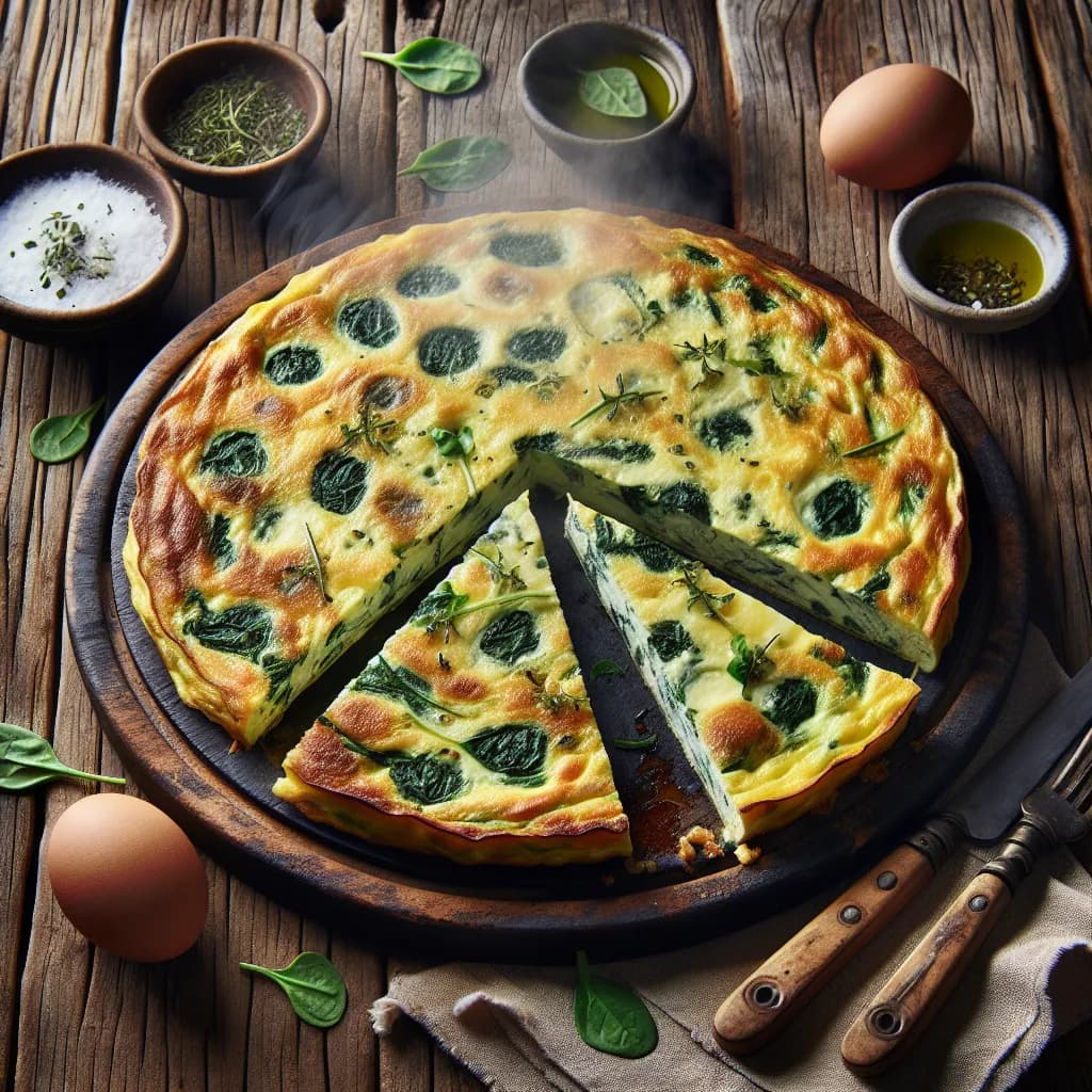 Frittata di Albumi e Spinaci