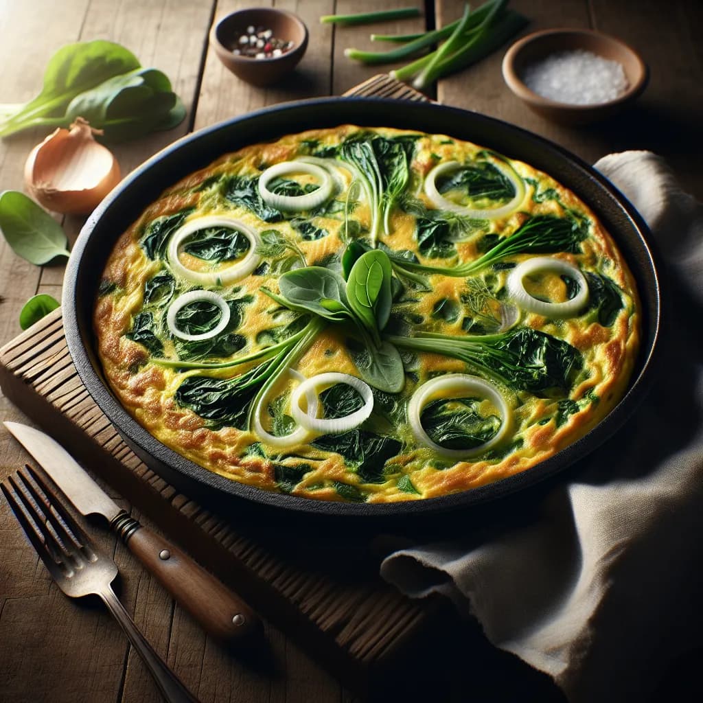 Frittata di Bietole e Cipolle