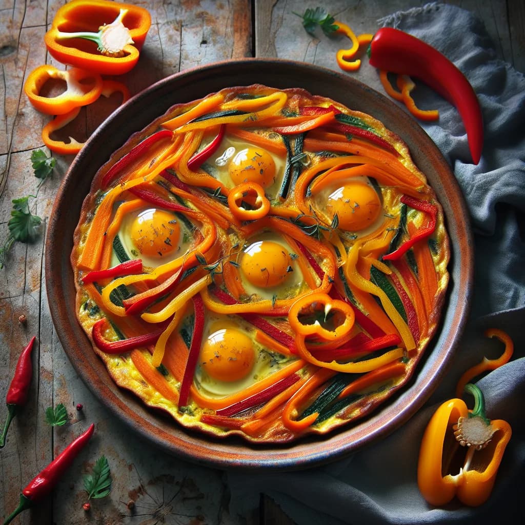 Frittata di Carote e Peperoni