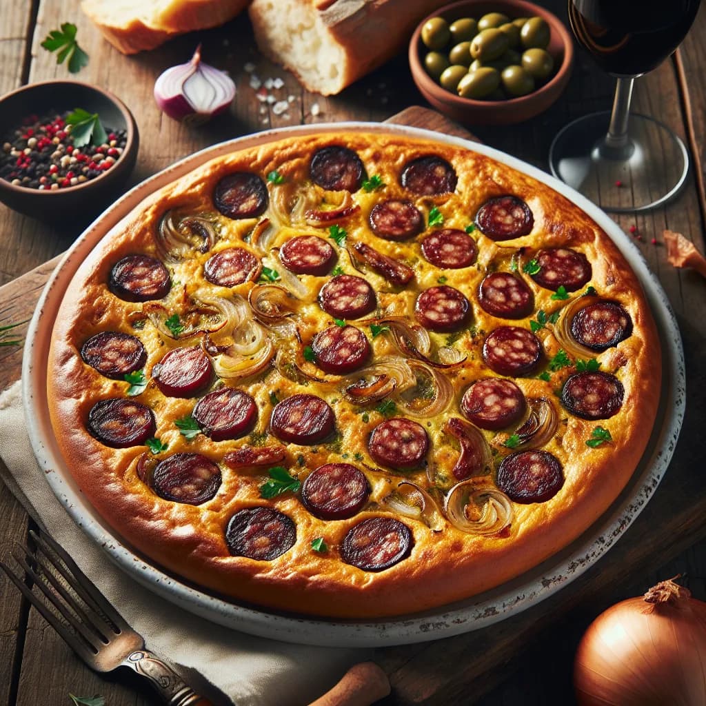 Frittata di Cipolla e Salsiccia