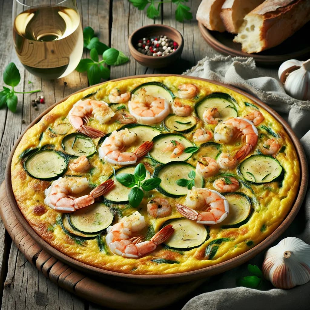 Frittata di Gamberetti e Zucchine
