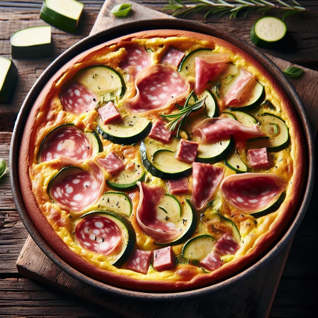 Frittata di Mortadella e Zucchine