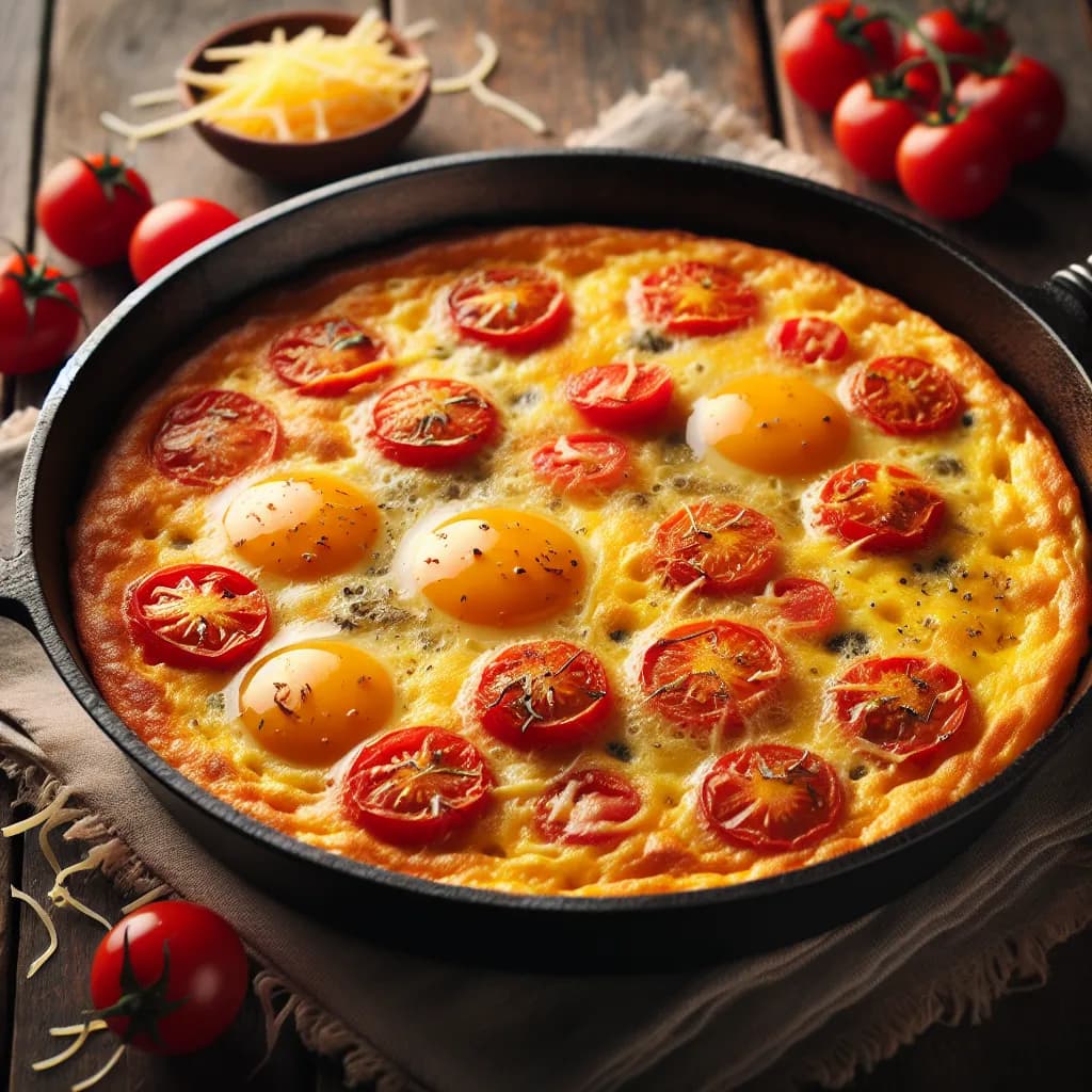 Frittata di Pomodoro e Formaggio