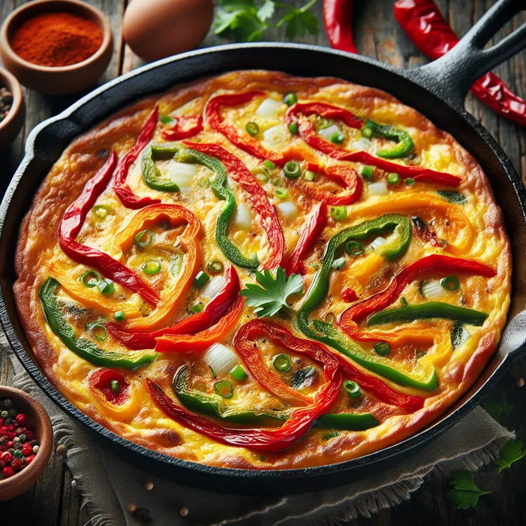 Frittata di Uova e Peperoni