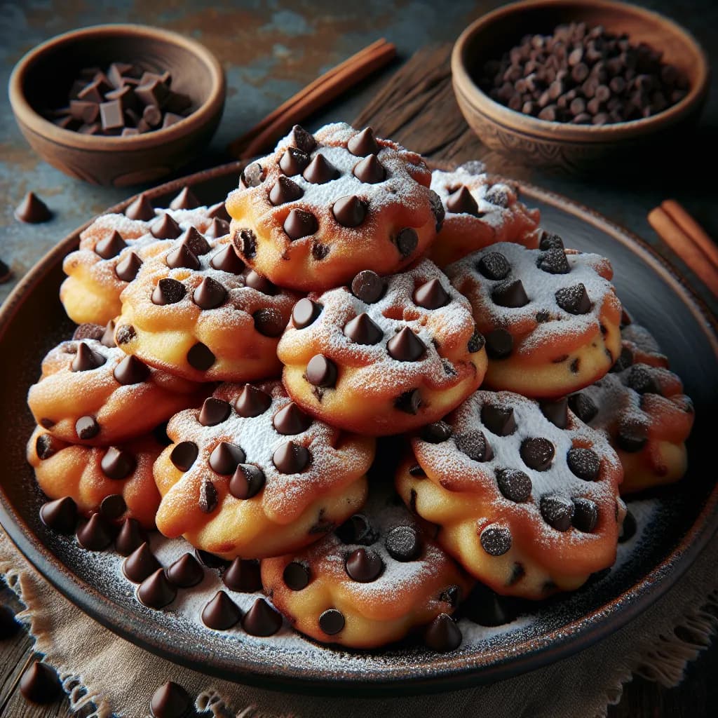 Frittelle Dolci con Gocce di Cioccolato