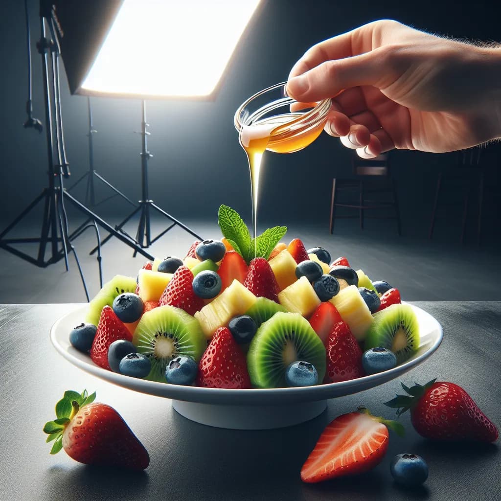 Fruit Salad with Honey Lime Dressing