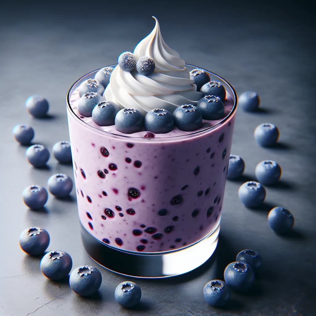 Frullato di Mirtilli e Yogurt