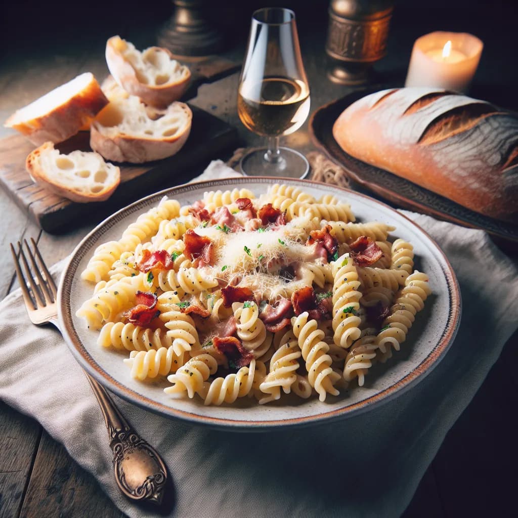 Fusilli alla Carbonara