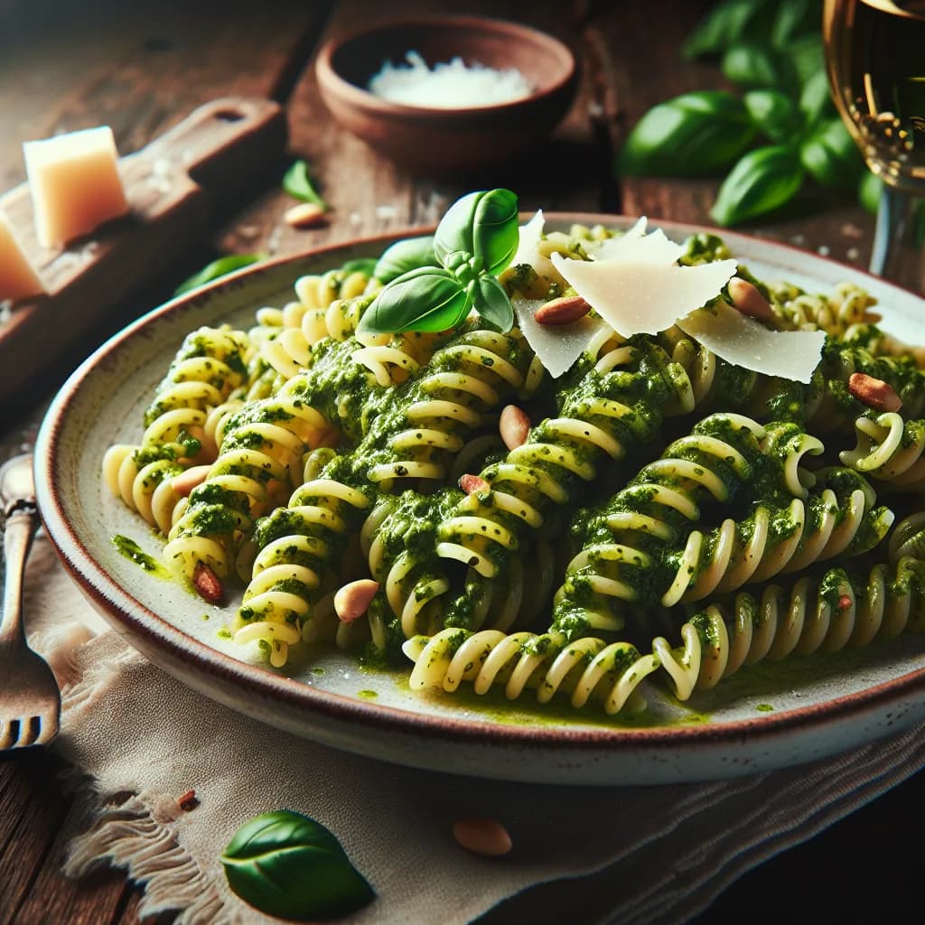Fusilli mit Pesto Genovese