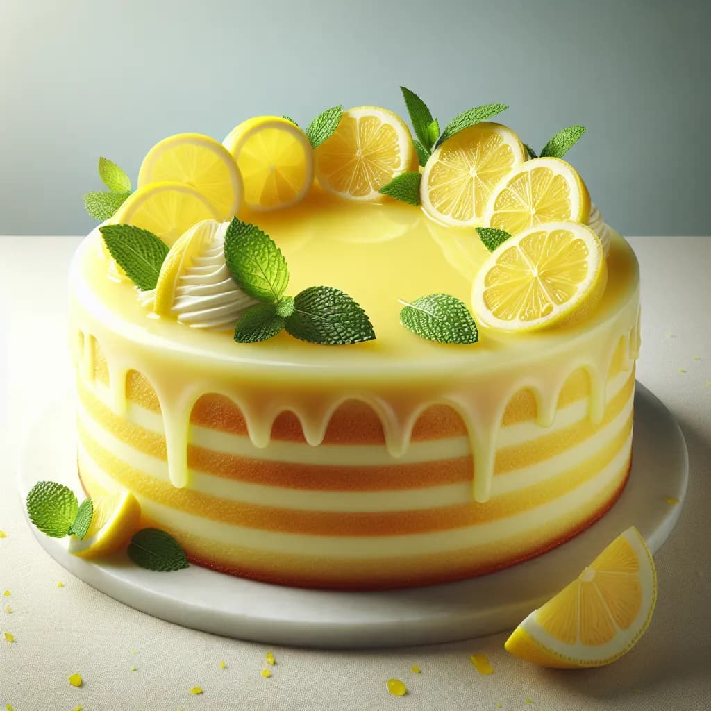 Gâteau à étages au citron