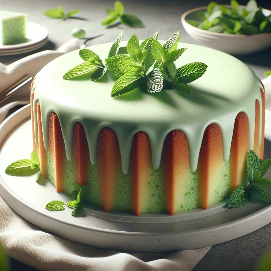Gâteau Moelleux à la Menthe