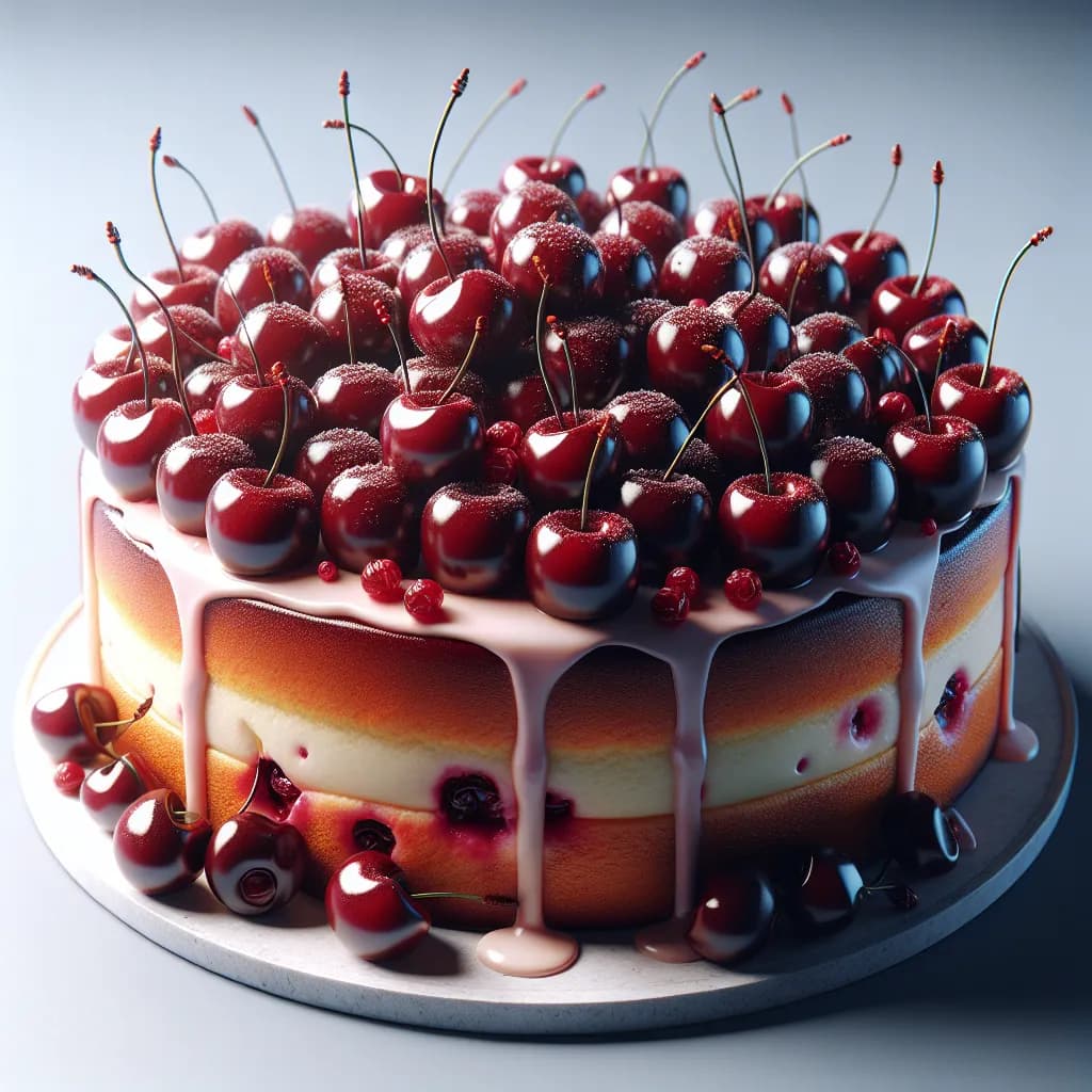 Gâteau Moelleux aux Cerises
