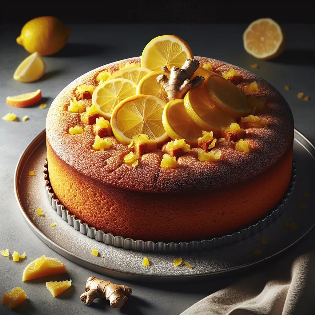 Gâteau au Citron et Gingembre