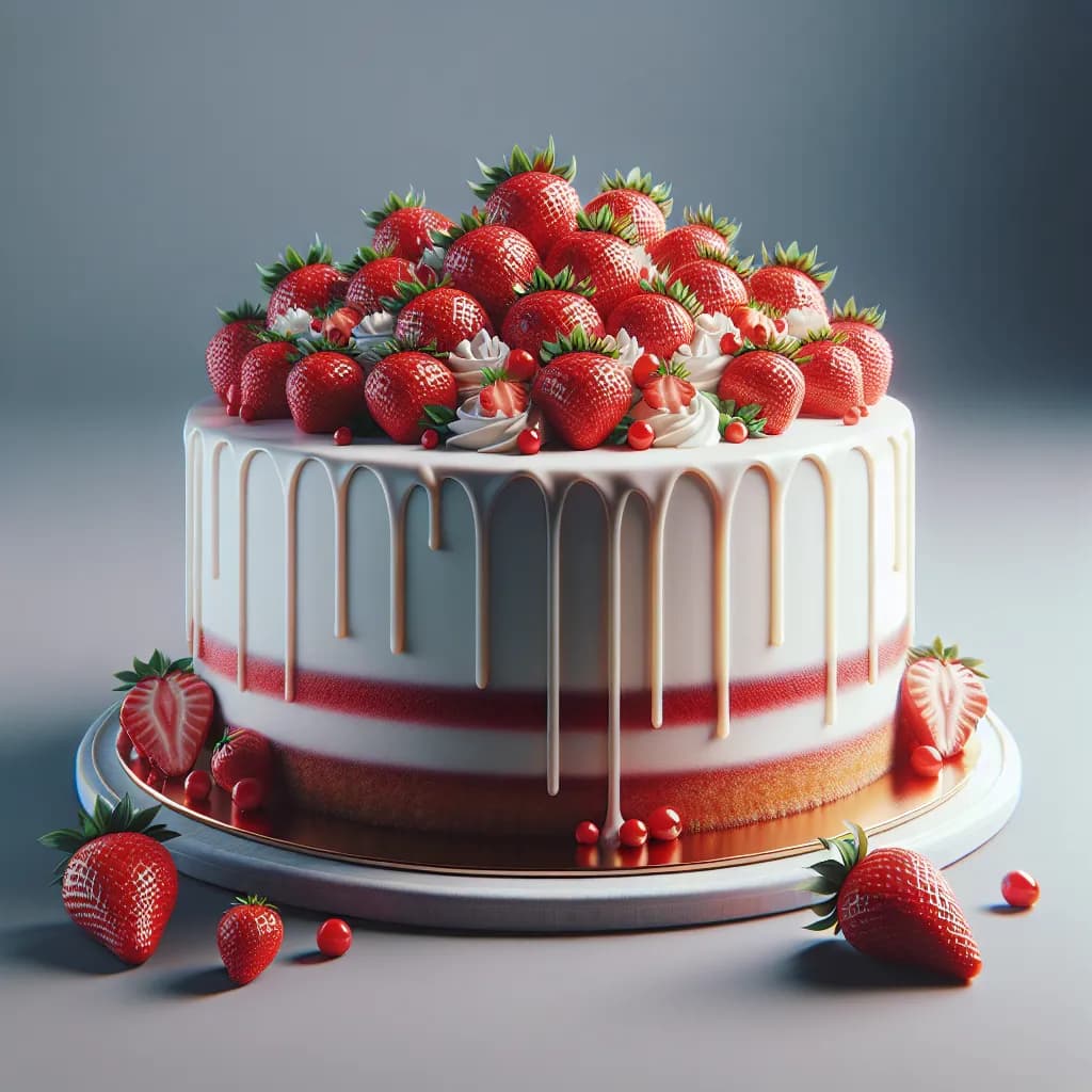 Gâteau aux Fraises Classique