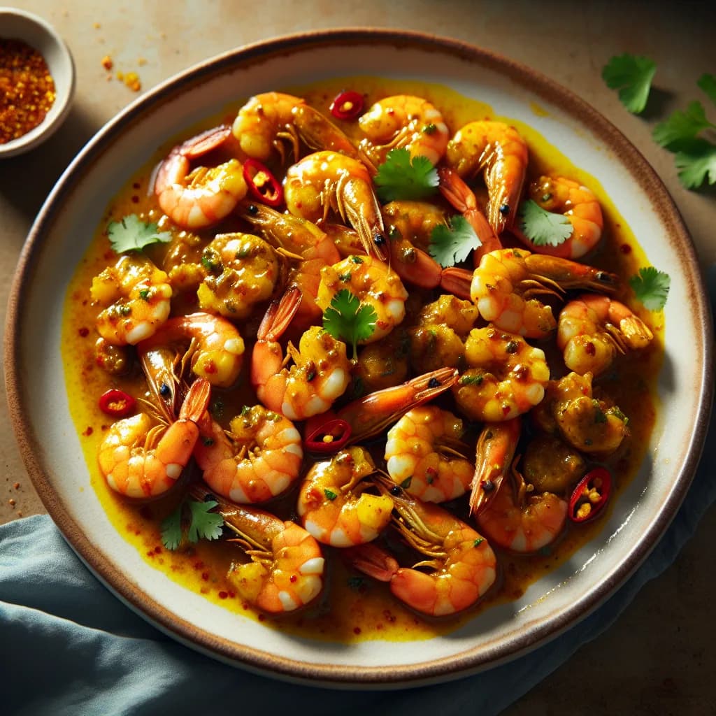 Gambas au curry