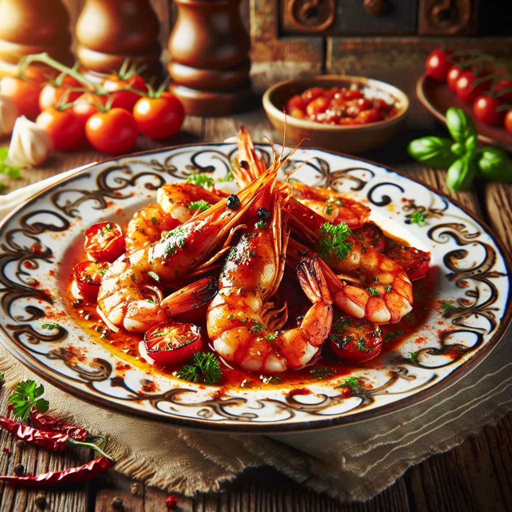 Gamberetti Piccanti alla Griglia