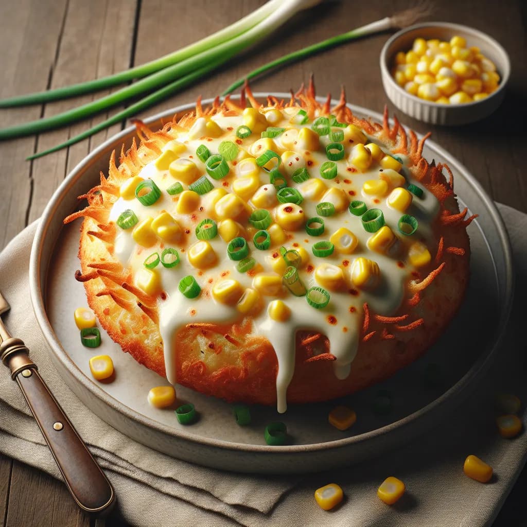 Garlic Bread with Mozzarella and Sweet Corn