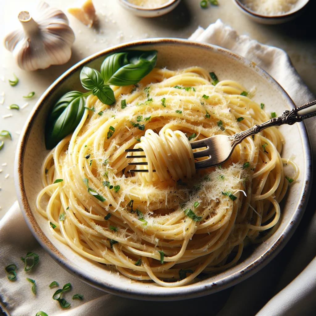 Garlic Butter Angel Hair Pasta