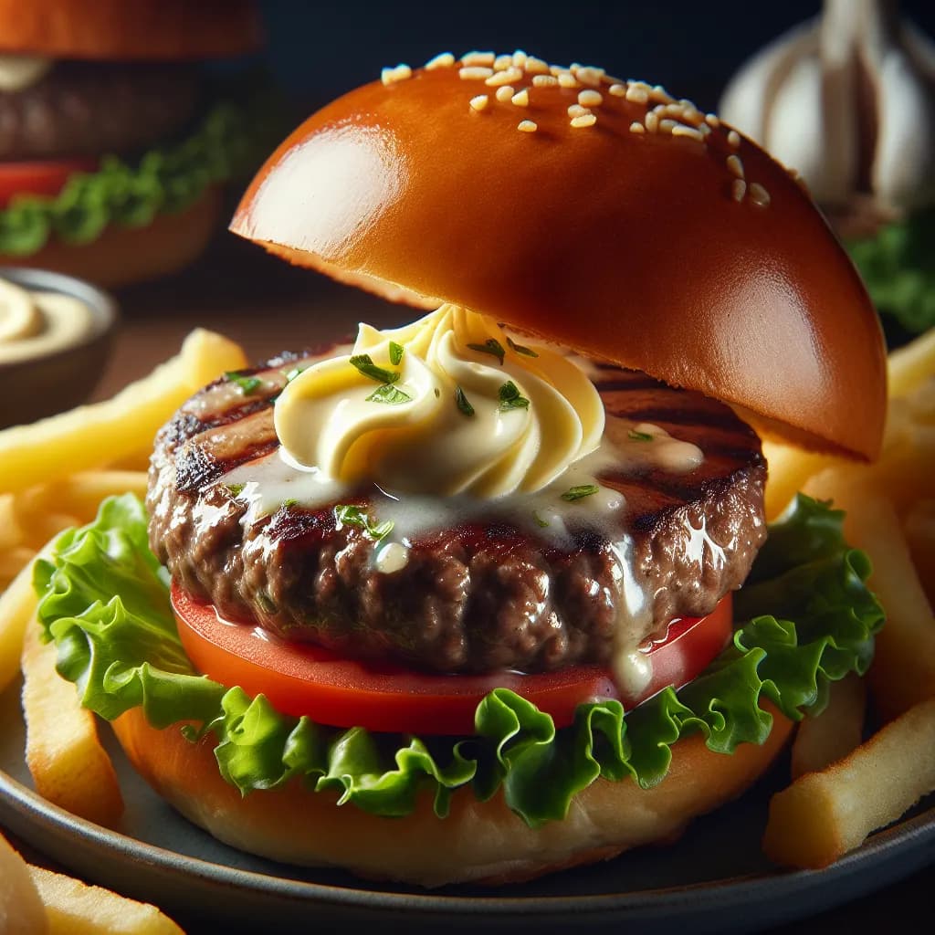 Garlic Butter Beef Burgers