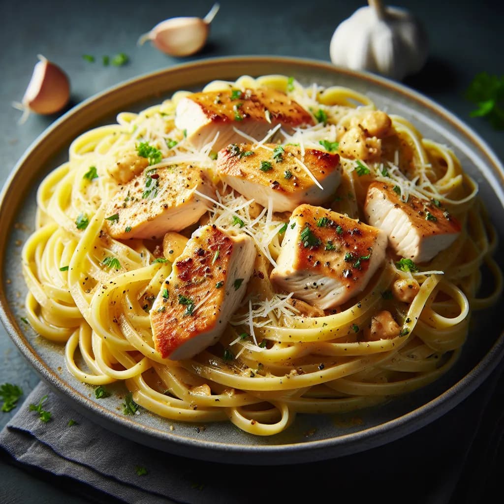 Garlic Butter Chicken Pasta