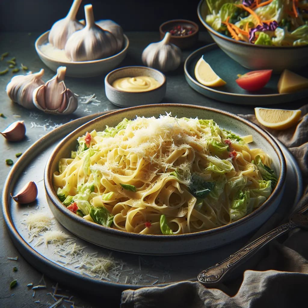 Garlic Cabbage Pasta