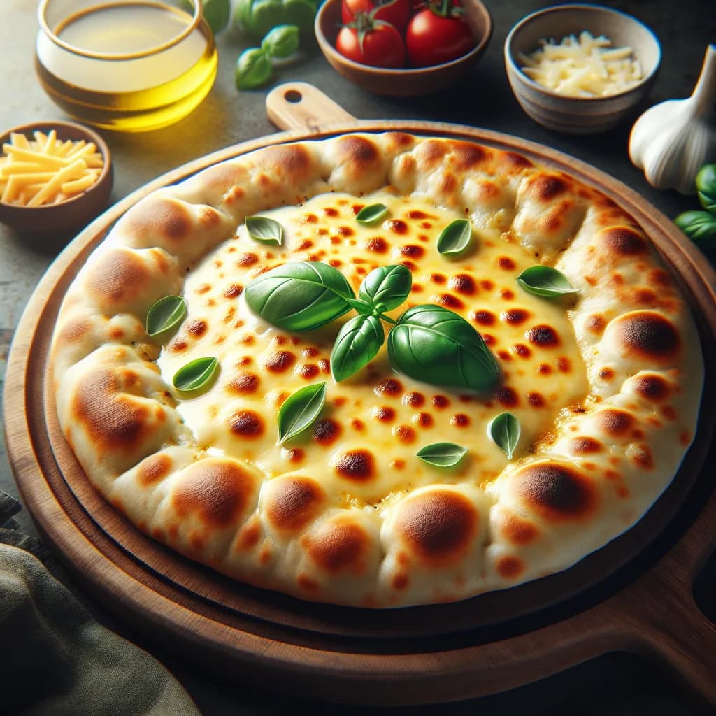 Garlic Cheese Naan Bread