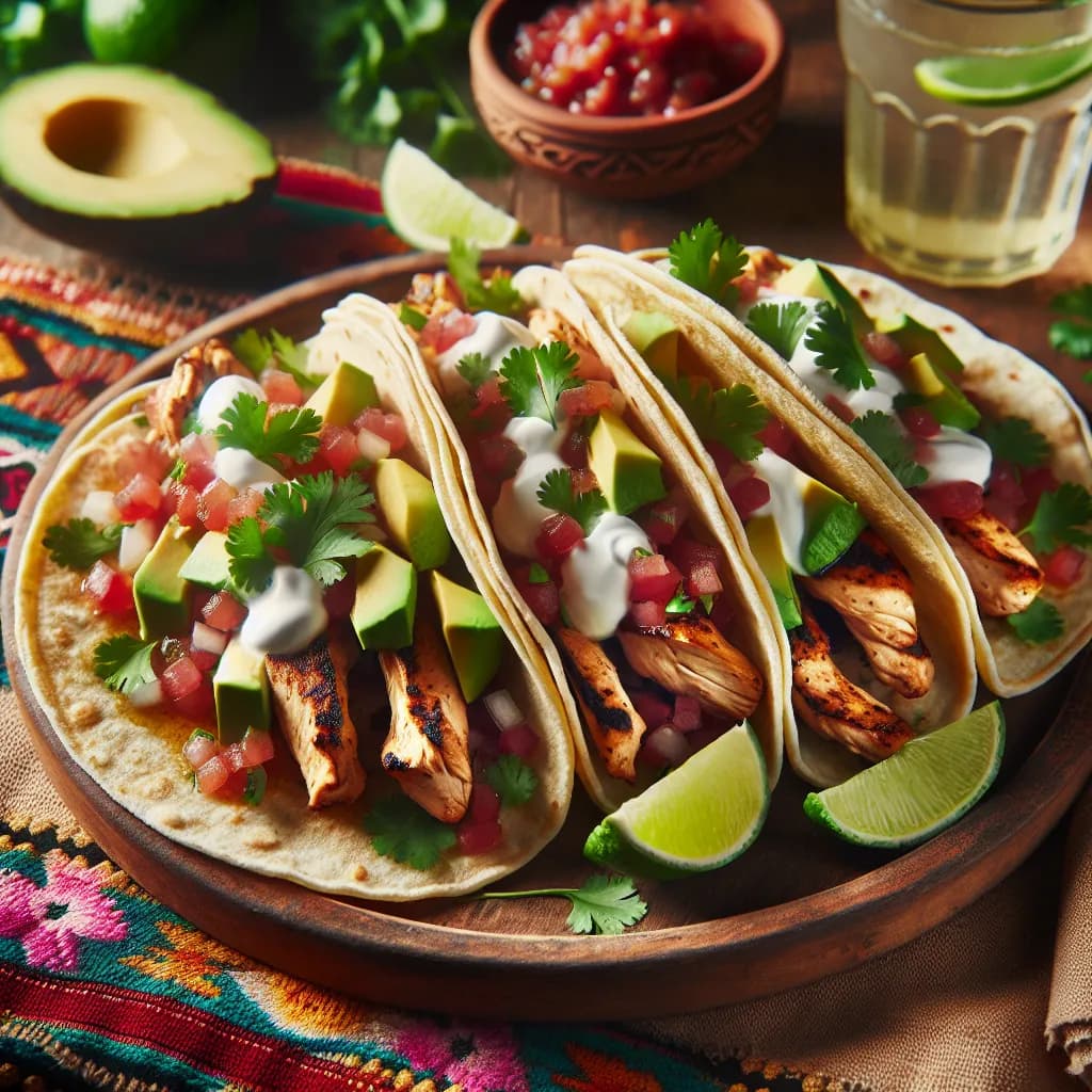 Garlic Chicken Tacos
