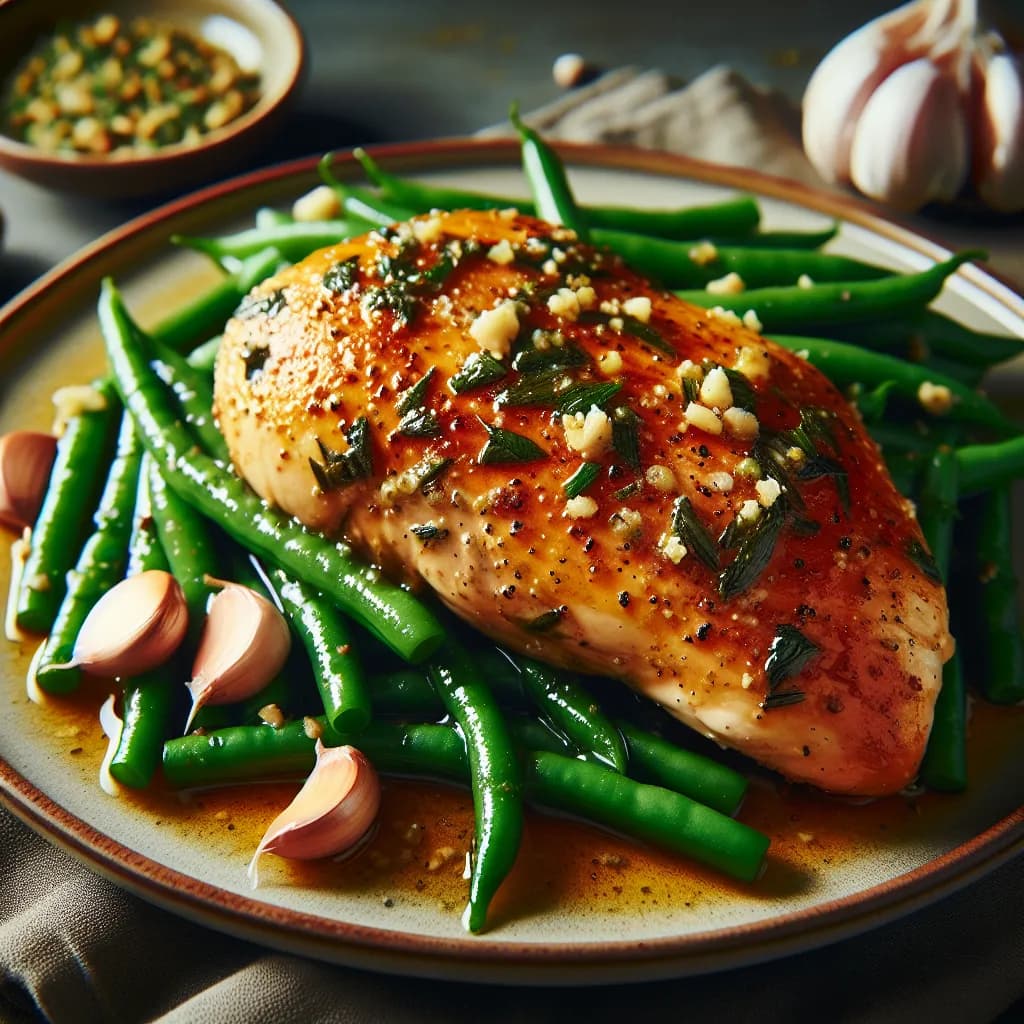Garlic Herb Chicken with Green Beans