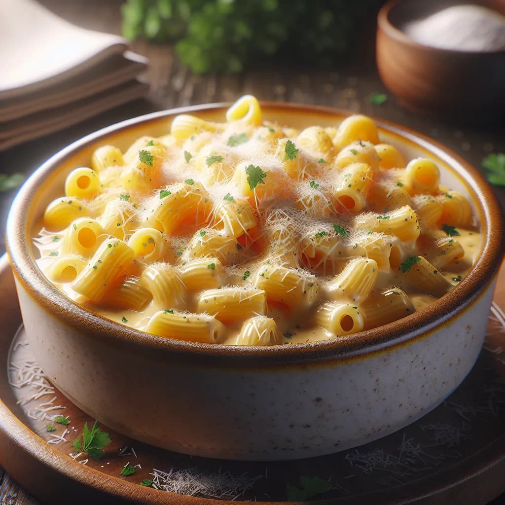 Garlic Parmesan Mac and Cheese