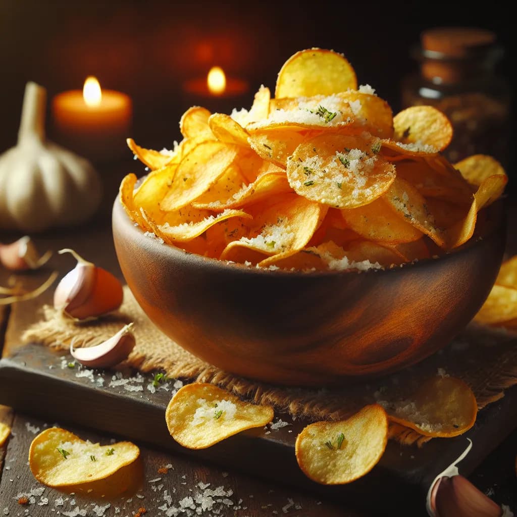 Garlic Parmesan Potato Chips
