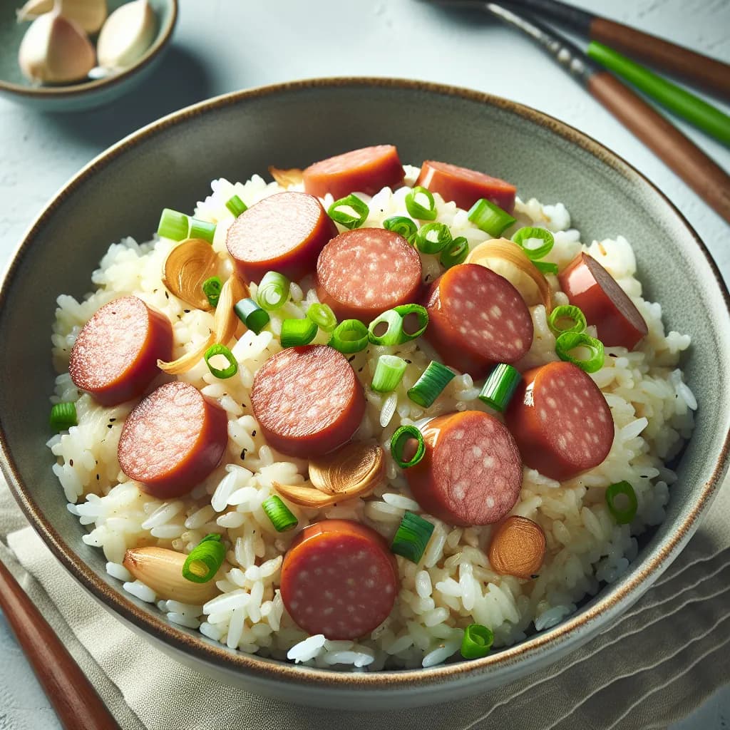Garlic Sausage Rice