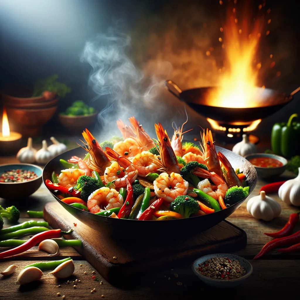 Garlic Shrimp Stir-Fry