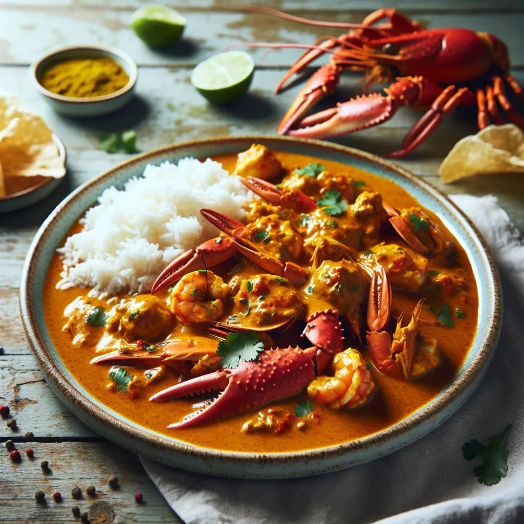 Garnelen-Krabben-Curry