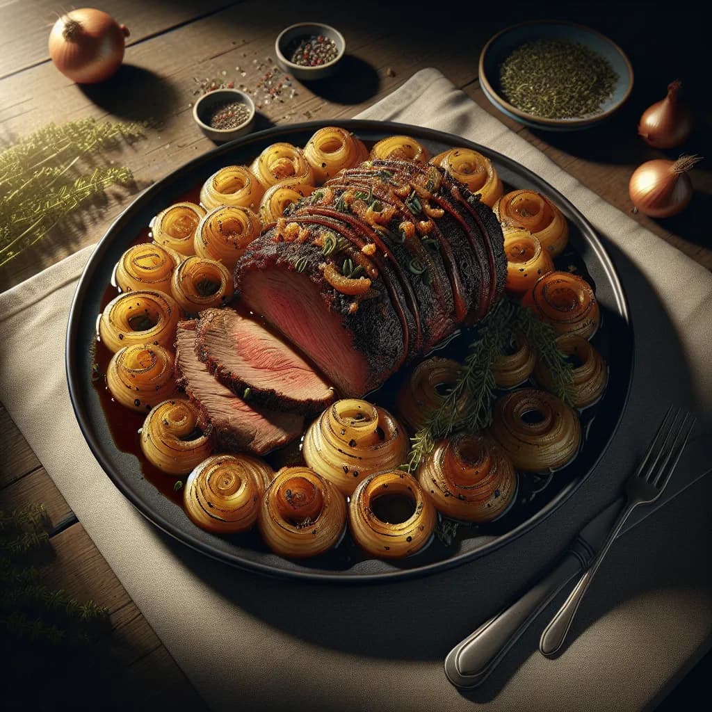 Gedünsteter Zwiebelrinderbraten