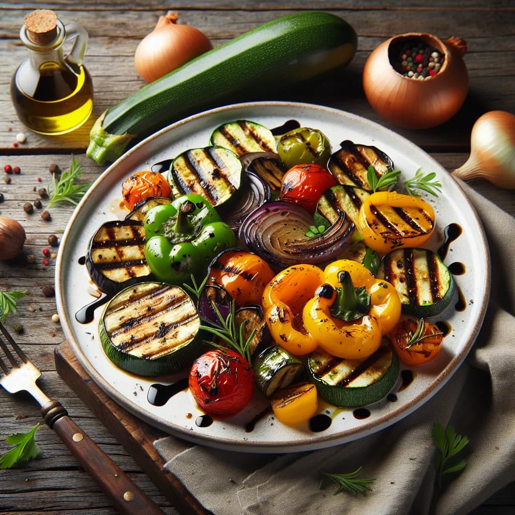 Gegrilltes Gemüse mit Balsamico