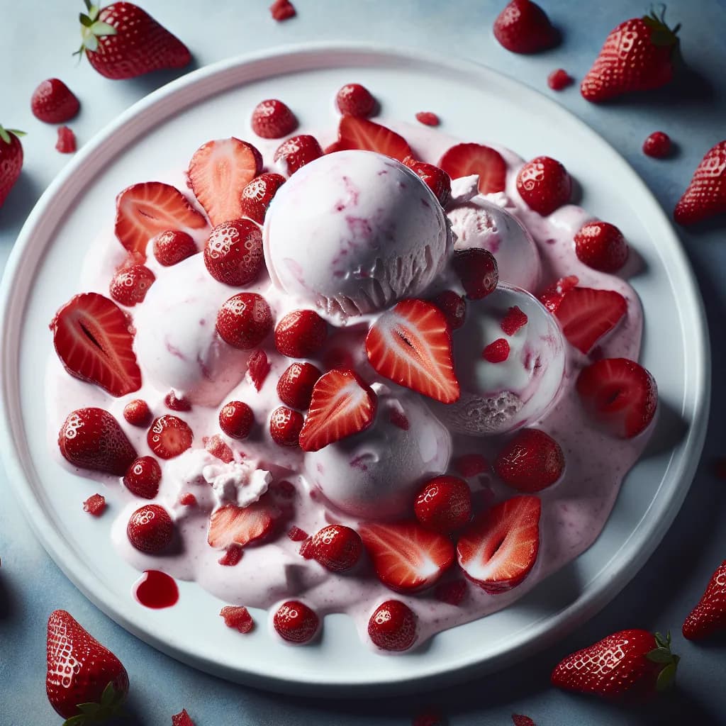 Gelato allo Yogurt e Fragole