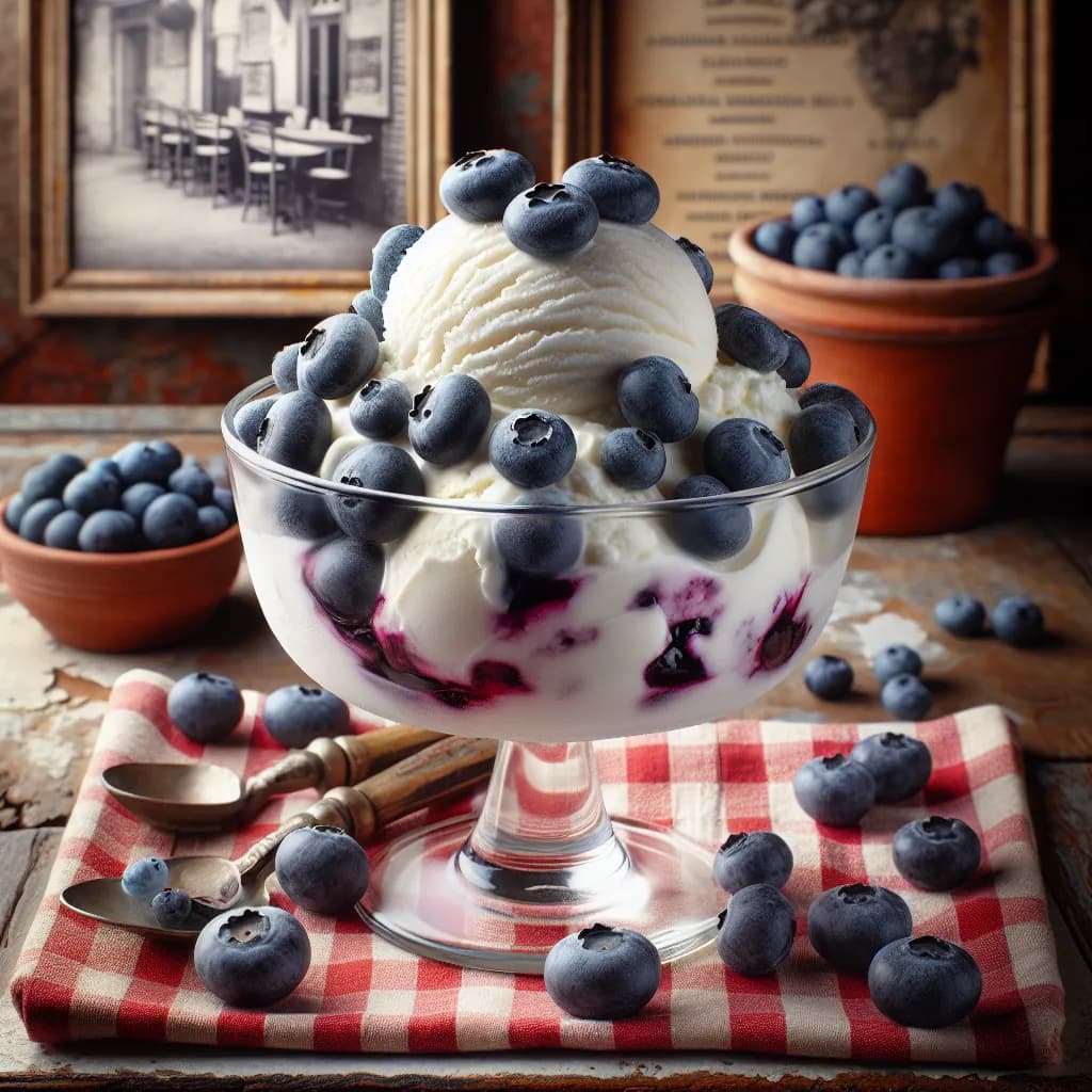 Gelato allo Yogurt e Mirtilli