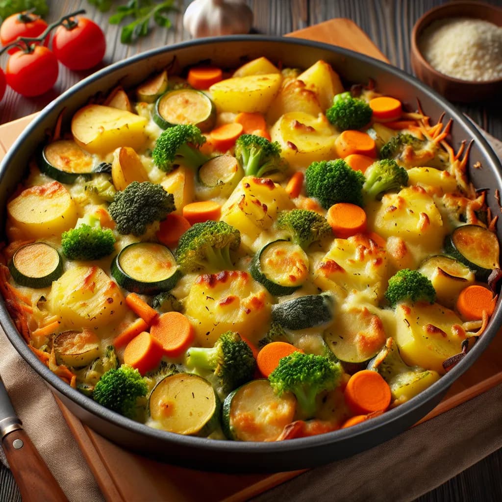 Gemüseauflauf mit Kartoffeln