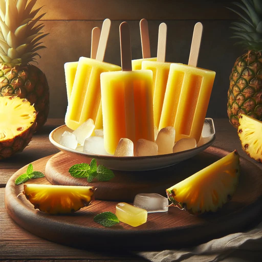Ghiacciolini al Succo di Ananas