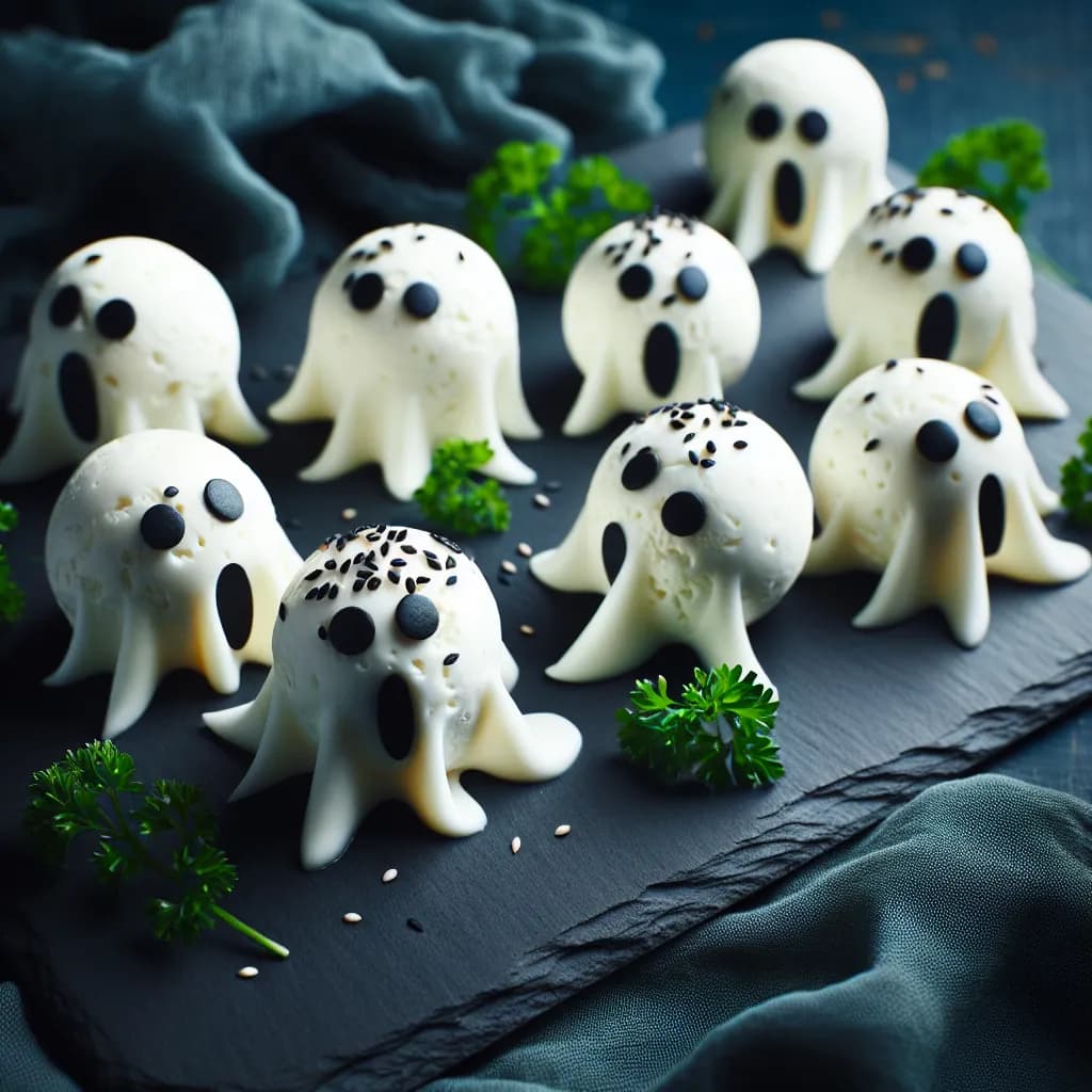 Ghostly Cheese Balls