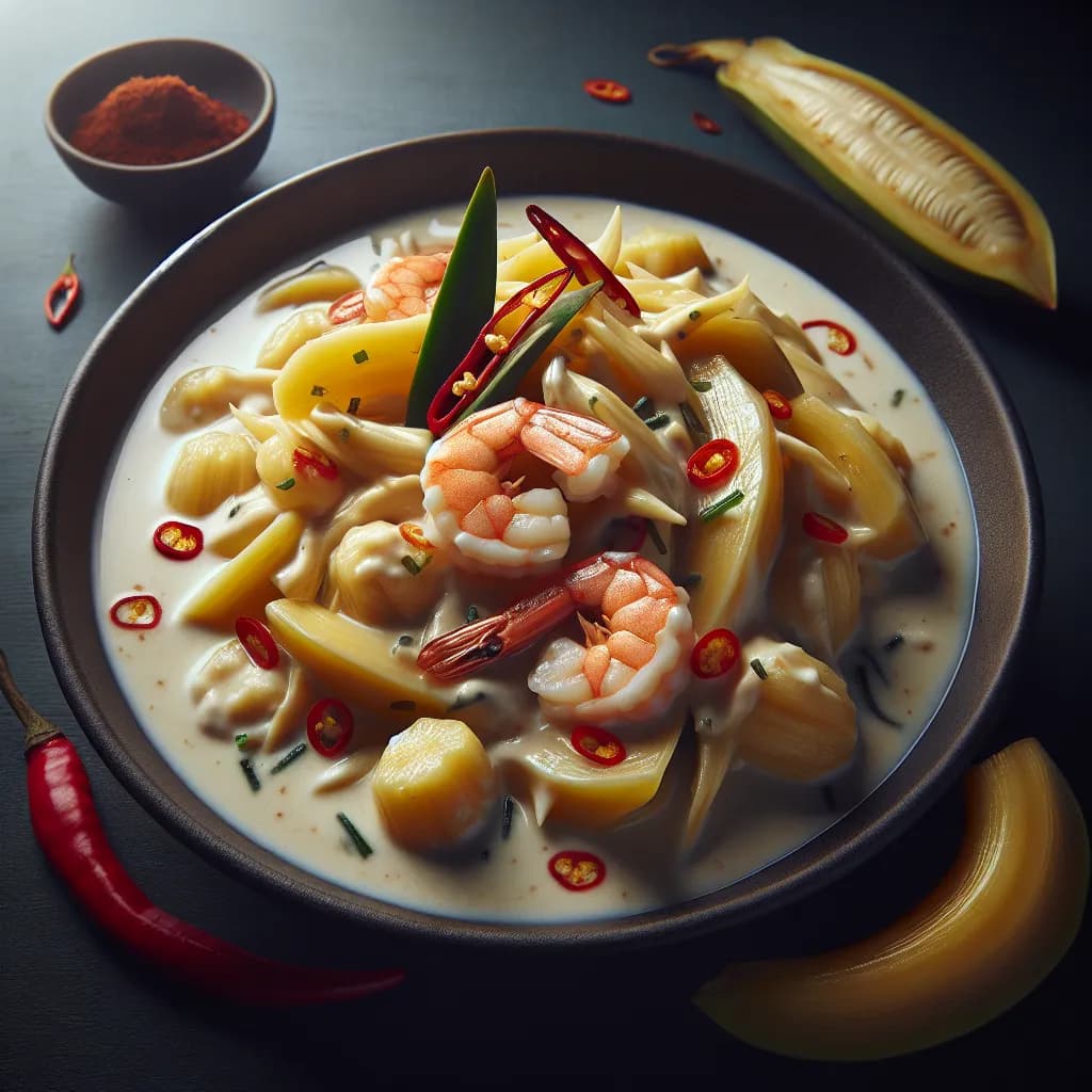 Ginataang Langka with Shrimp
