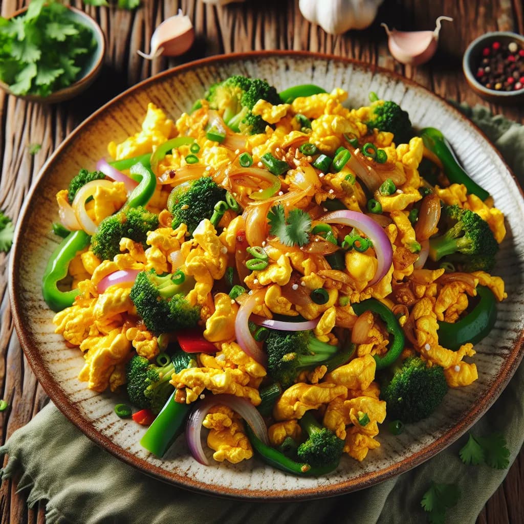 Ginger Garlic Egg Stir-fry