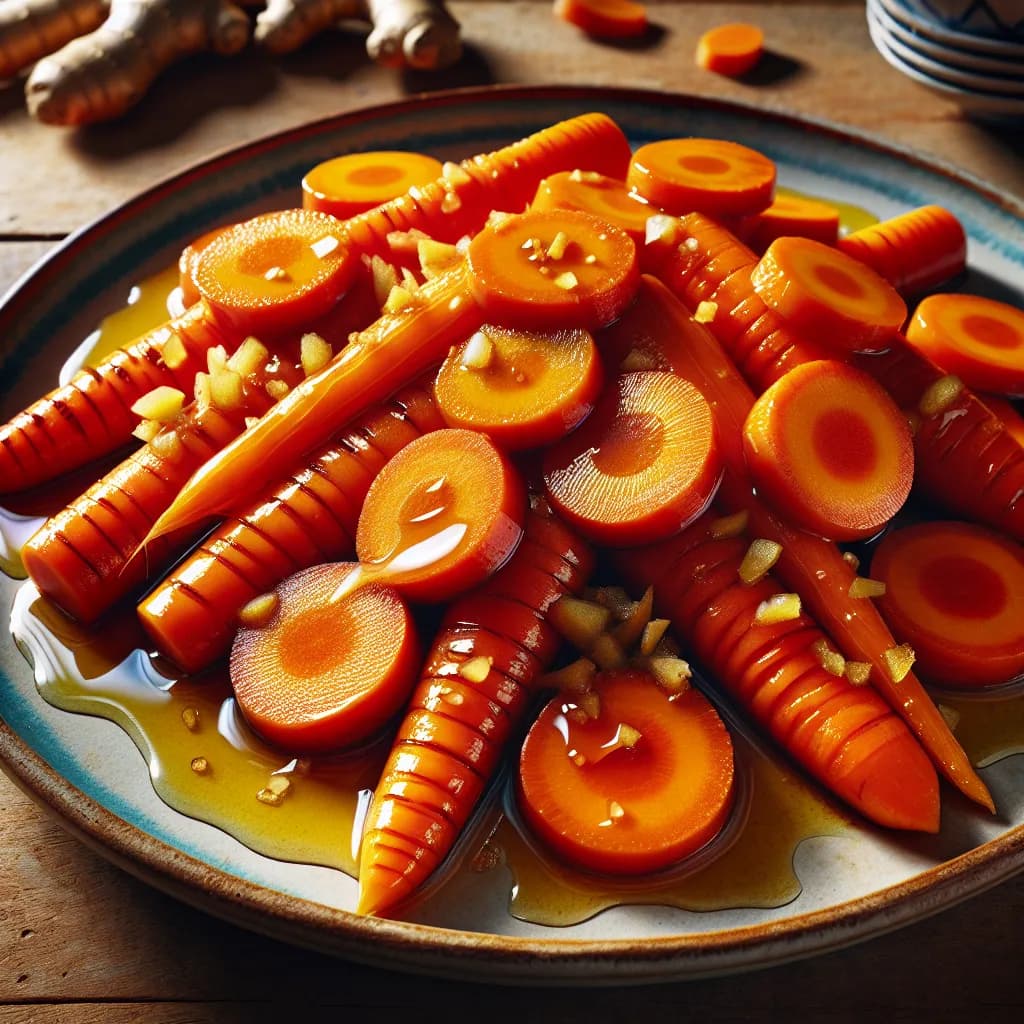 Ginger Honey Glazed Carrots