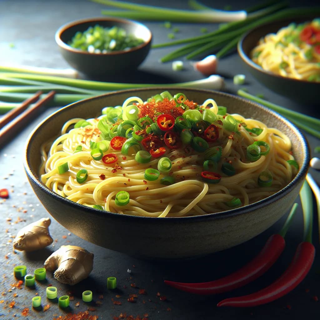 Ginger Scallion Noodles