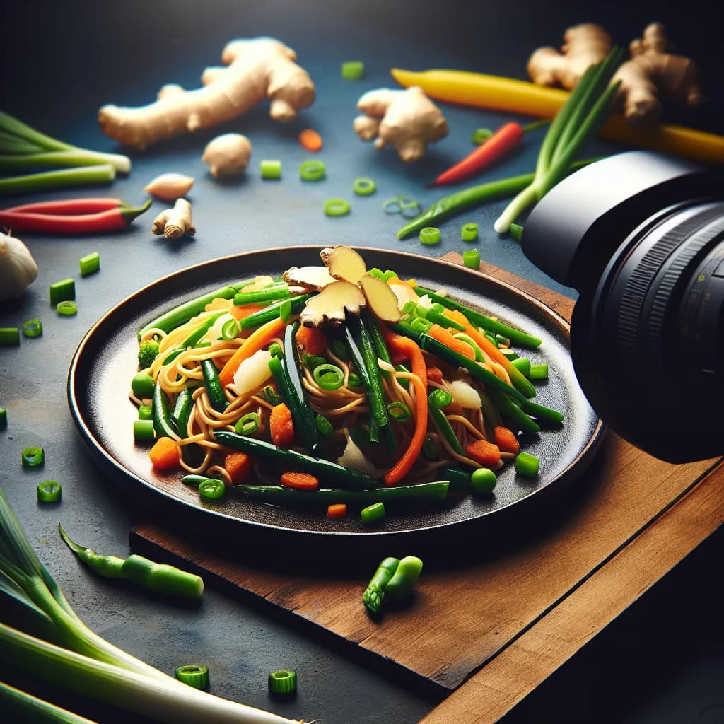 Ginger and Green Onion Lo Mein