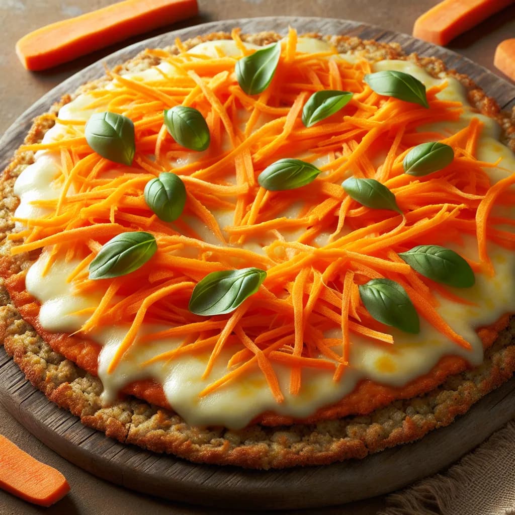 Gluten-Free Carrot and Cheese Pizza