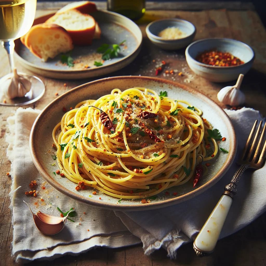 Gluten-Free Spaghetti Aglio e Olio