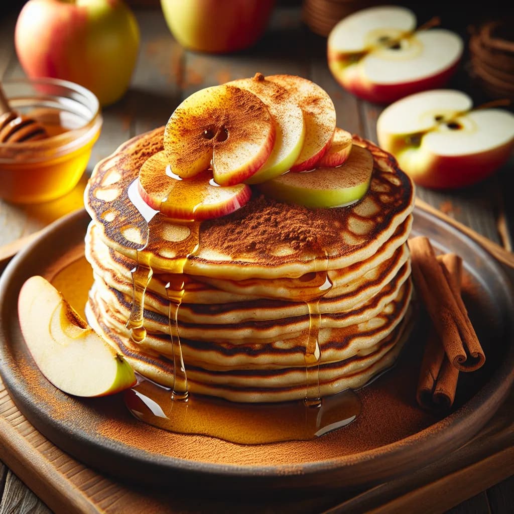 Glutenfreie Apfel-Zimt-Pancakes