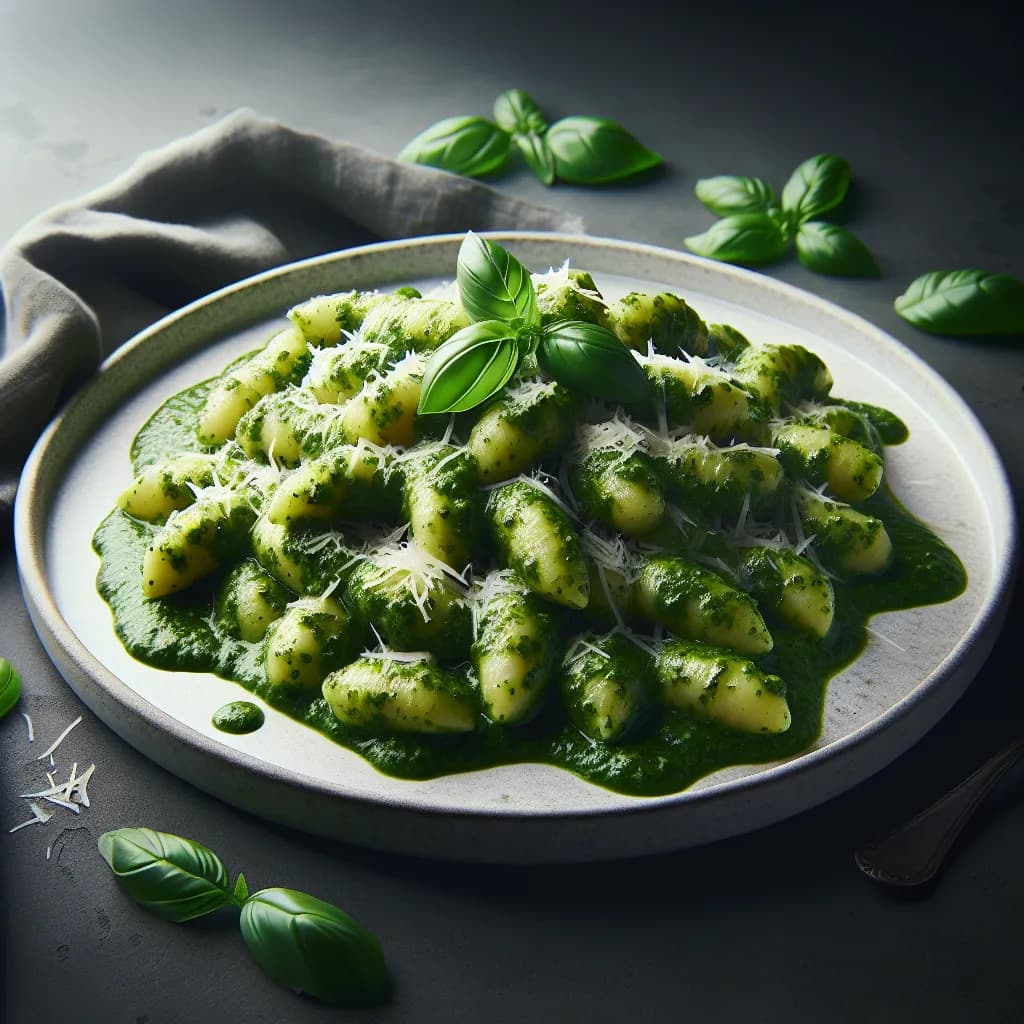 Gnocchi al Pesto Piccante