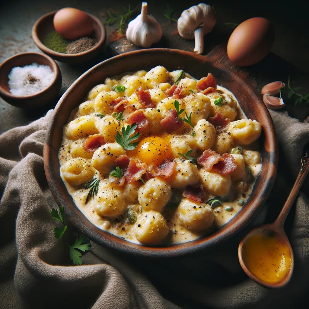Gnocchi alla Carbonara